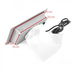 Inbyggningsbar utsug / dammuppsamlare MOMO S-41 SILVER 25W