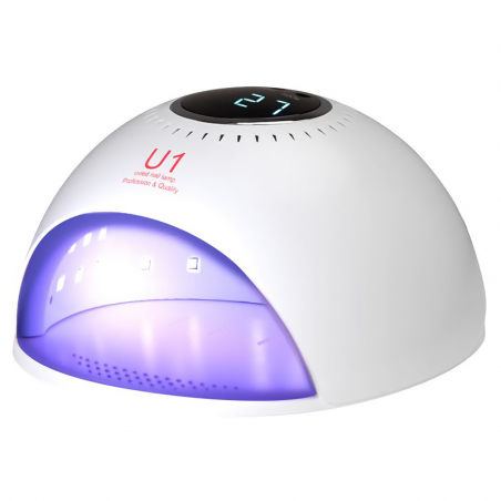 LED / UV nagellampa U1 84W vit med timer och sensor