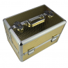 Kosmetikväska / sminkväska GOLD 603-14 i aluminium