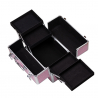 Kosmetikväska / sminkväska 7038-5 rosa i aluminium