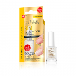 Nagelserum 8-i-1 Eveline TOTAL ACTION GOLDEN SHINE för naglar 12ml