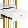 Manikyrbord MT-302G vit / guld