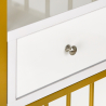 Manikyrbord MT-302G vit / guld