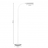 Arbetslampa / golvlampa GLOW 6019 med stativ
