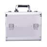 Kosmetikväska / sminkväska XL CLASSIC silver i aluminium