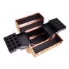 Kosmetikväska / sminkväska 3D DIAMOND GOLD XL i aluminium roseguld