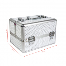 Kosmetikväska / sminkväska 7038-2 i aluminium
