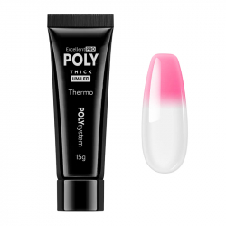 Polygel Thermo 01 Excellent POLYsystem rosa / vit 15g