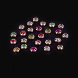 Pärlor för nageldesign 1,5-2mm - färgmix