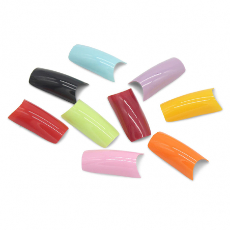 Färgade nageltippar 500st