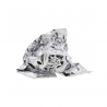 Nageldekoration silvrig folie