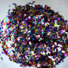 Glitter 12 färger set romber för nageldekoration