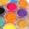 Mica pulver set 12 färger för nageldesign