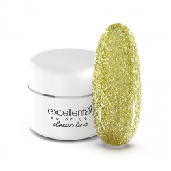 UV nagelgel med guld glitter Excellent Star Line för naglar S012 5g