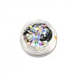 Glitter 6 färger set romber för nageldekoration