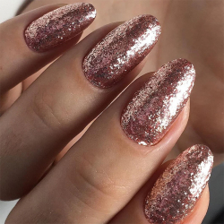 Glittrig gellack Excellent Easy för naglar 143 roseguld 6g