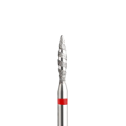 Diamant slip 2,1 mm flamformad tornado (fine / röd)