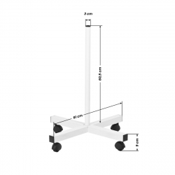 Förstoringslampa / arbetslampa S4 LED 12W vit med stativ