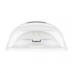 LED / UV nagellampa Glow S1 168W vit / silver