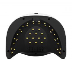 LED / UV nagellampa GLOW V1 168W vit / guld