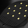 LED / UV nagellampa GLOW V1 168W vit / guld