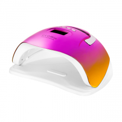 LED / UV nagellampa GLOW F2 RC 220W rosa / guld