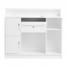 Receptionsdisk / kassadisk GABBIANO G26S vit / silver