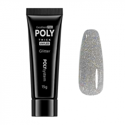 Polygel guldig 02 Diamond Glitter Excellent POLYsystem 15g