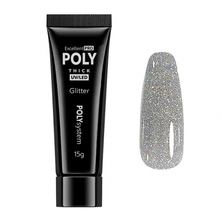 Polygel Diamond Glitter Excellent POLYsystem guld 15g