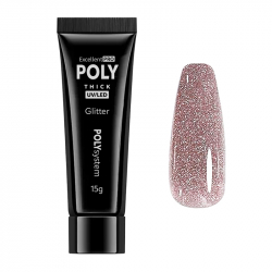 Polygel Diamond Glitter Excellent POLYsystem brun 15g