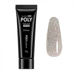 Polygel Diamond Glitter Excellent POLYsystem orange 15g