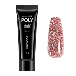 Polygel beige 08 Diamond Glitter Excellent POLYsystem 15g