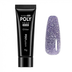 Polygel Diamond Glitter Excellent POLYsystem lila 15g