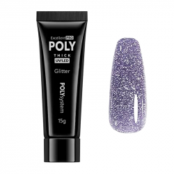 Polygel lila 09 Diamond Glitter Excellent POLYsystem 15g