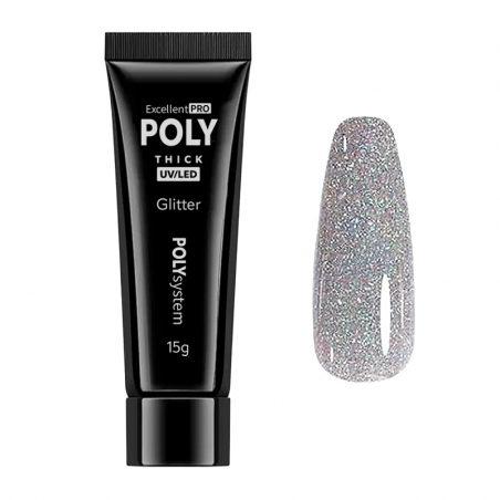 Polygel Diamond Glitter Excellent POLYsystem holografisk 15g