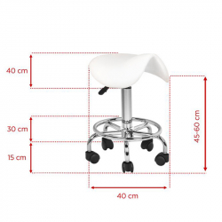 Arbetsstol / sadelstol 6010 vit